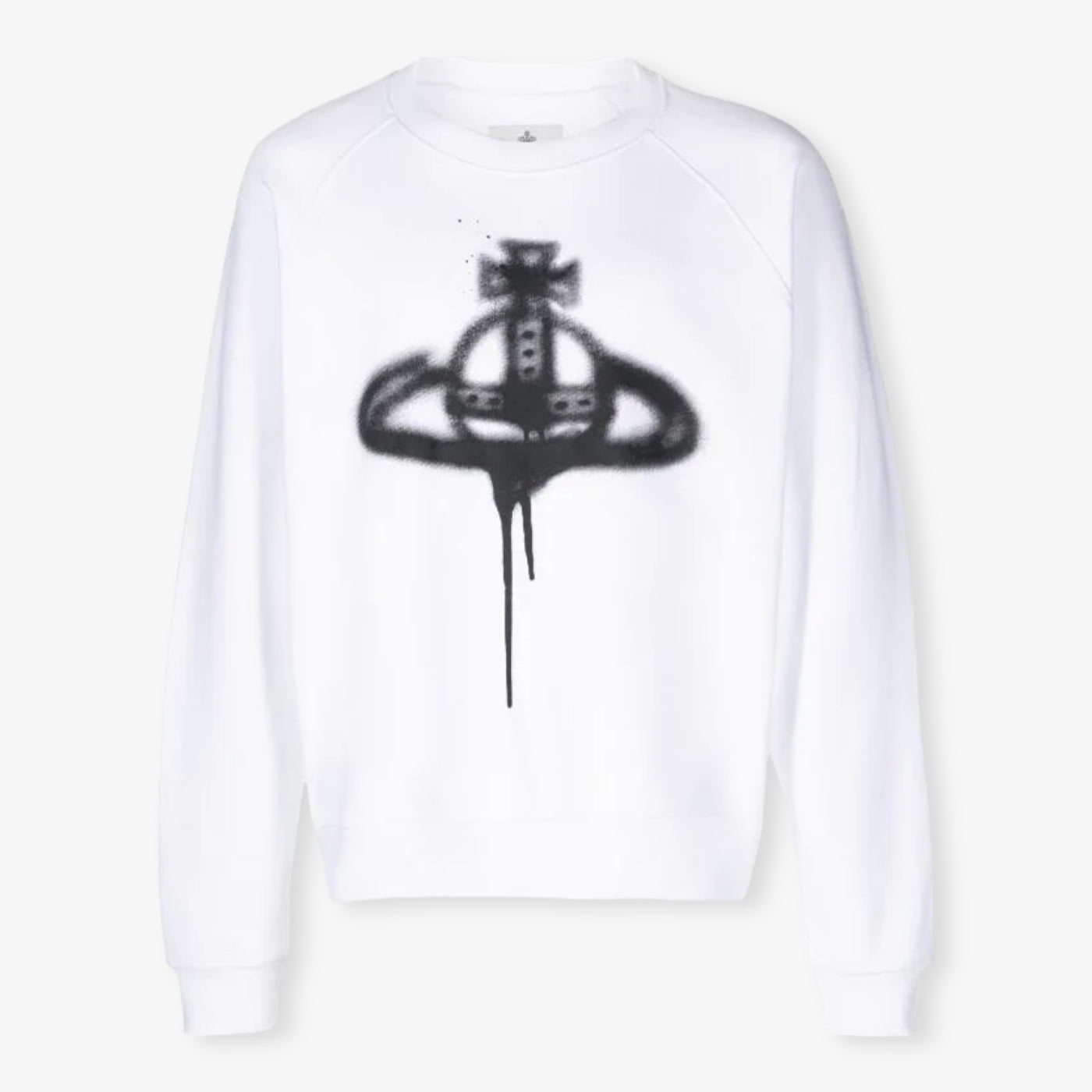 Vivienne Westwood Orb Spray Logo Sweatshirt - White