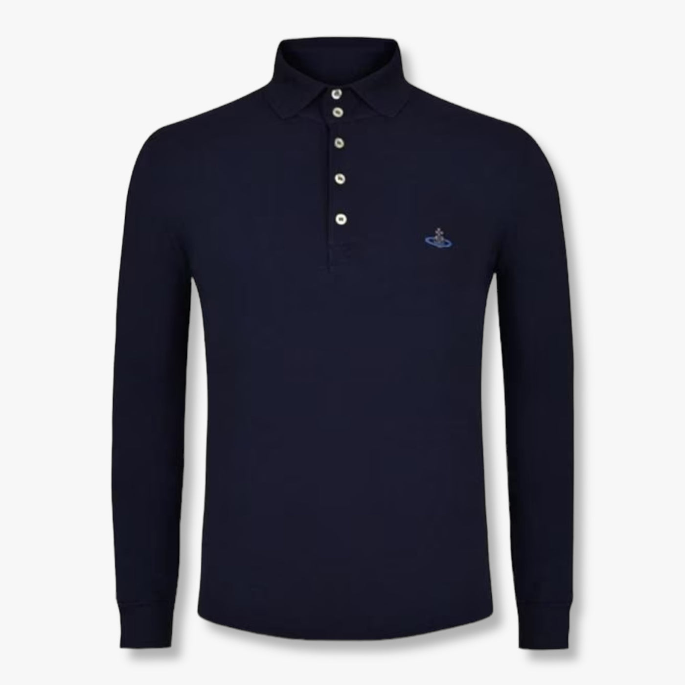 Vivienne Westwood Long Sleeve Polo Shirt - Navy