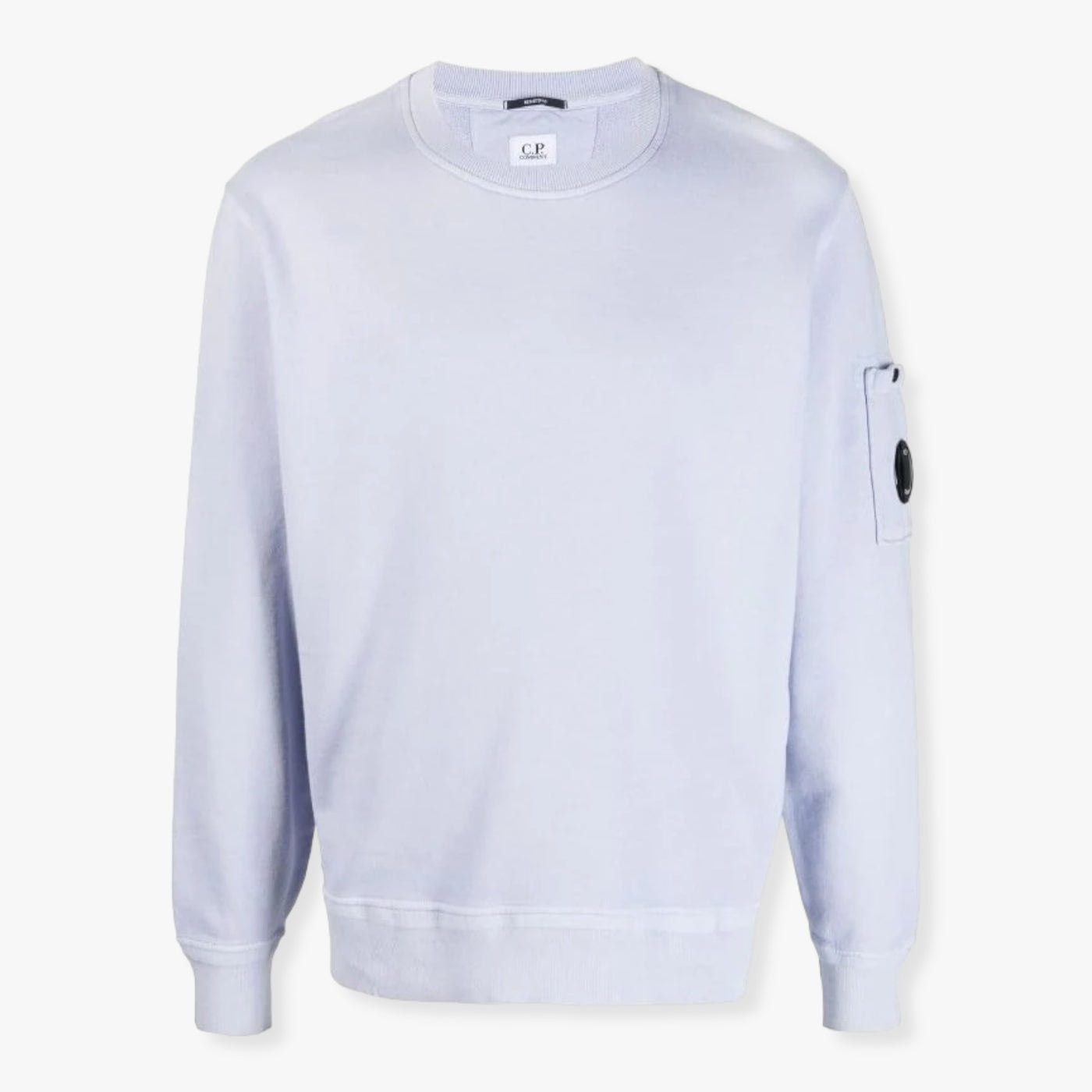 C.P. Company Garment Dyed Arm Lens Sweatshirt - Lilac