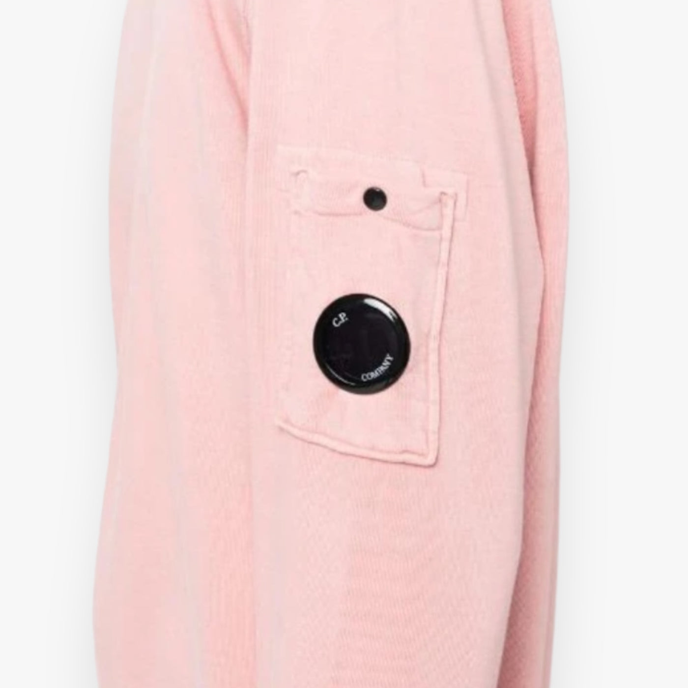 C.P. Company Garment Dyed Arm Lens Sweatshirt - Pink