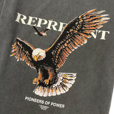 Represent Pioneers of Power Eagle T-shirt - Grey