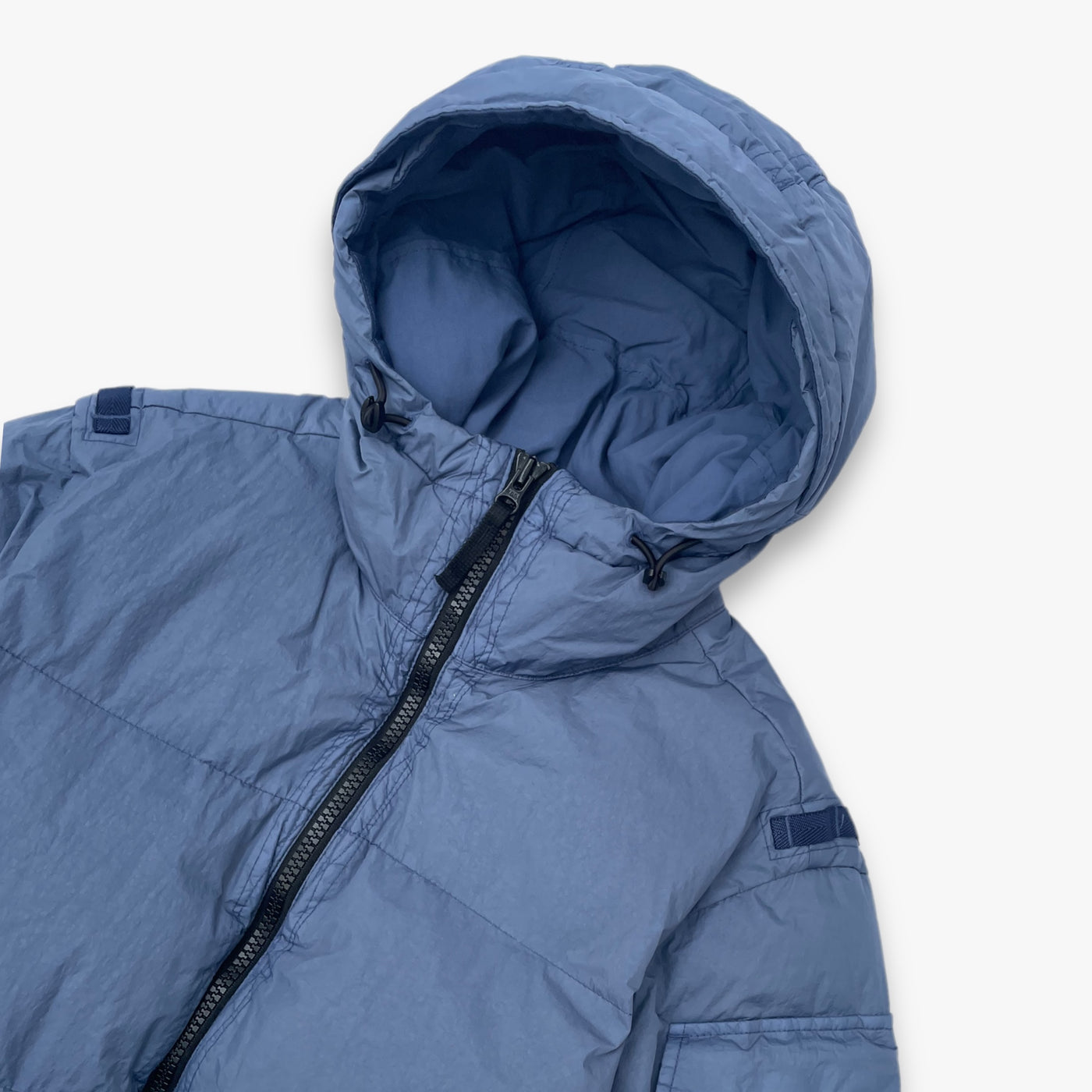 Stone Island Crinkle Reps Down Jacket - Blue