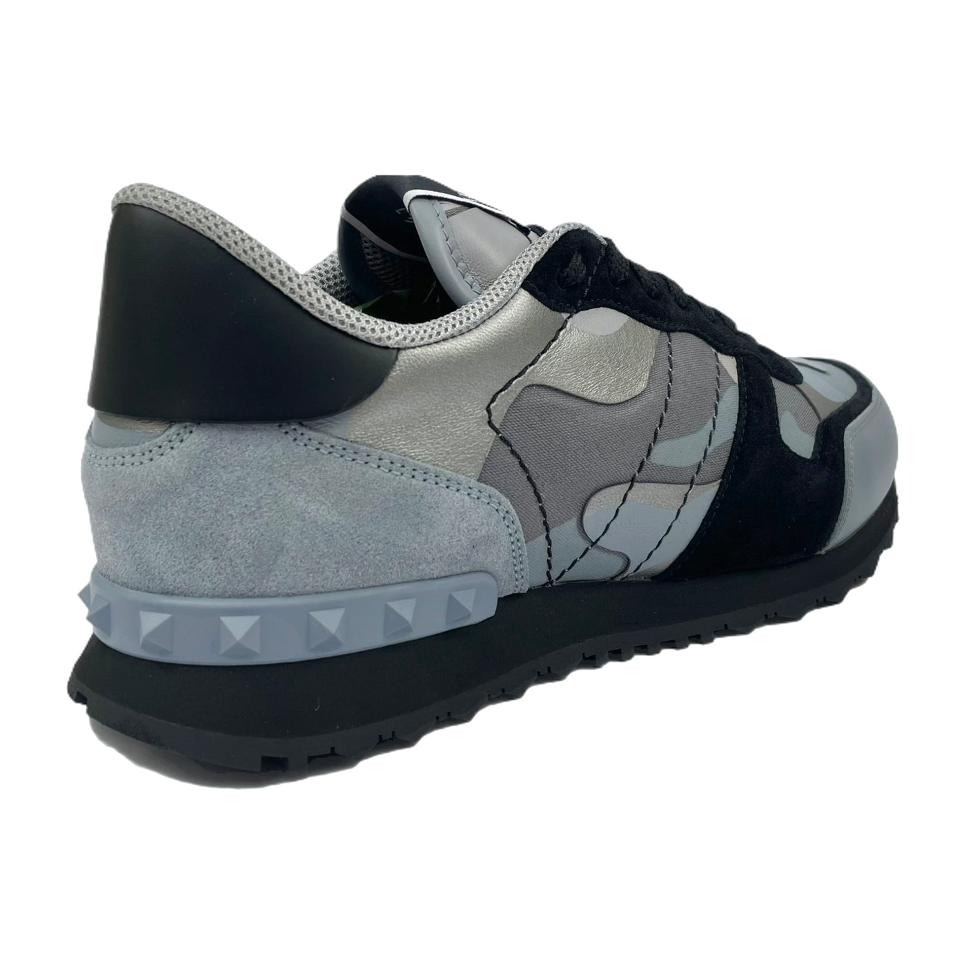 Valentino Camo Rockrunner Sneaker - Alumin Blue