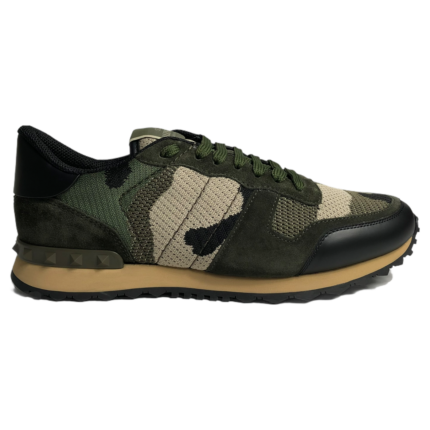 Valentino Camo Mesh Rockrunner - Khaki