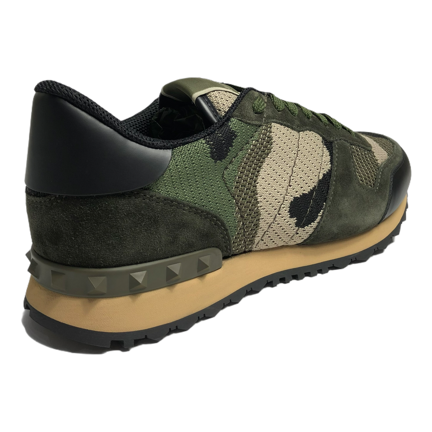 Valentino Camo Mesh Rockrunner - Khaki