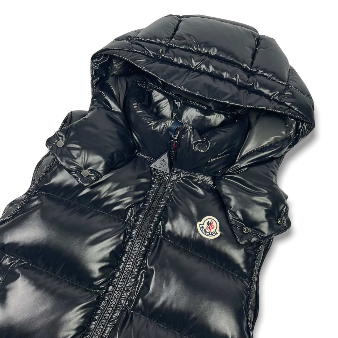 Moncler Bormes Hooded Down Gilet - Black