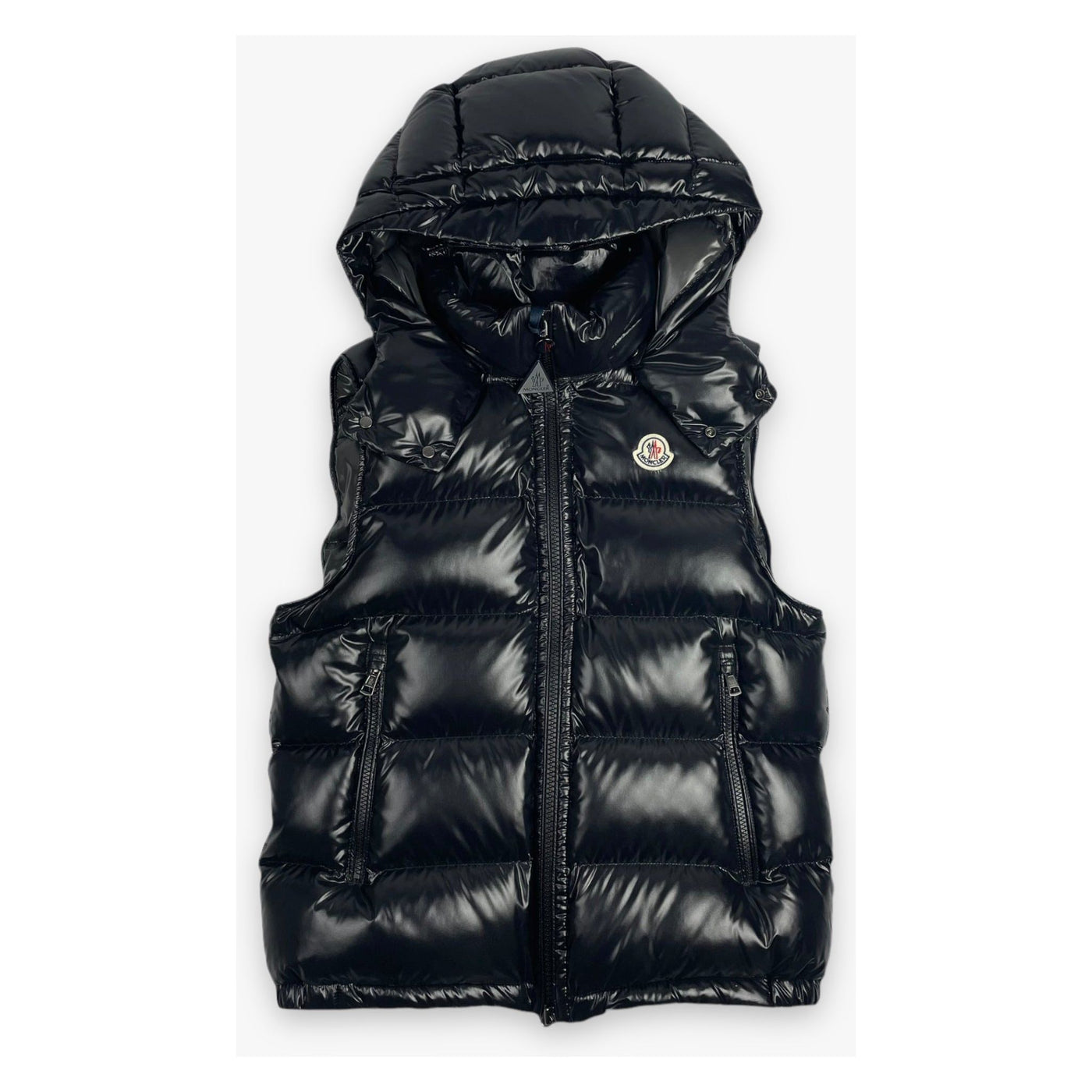 Moncler Bormes Hooded Down Gilet - Black