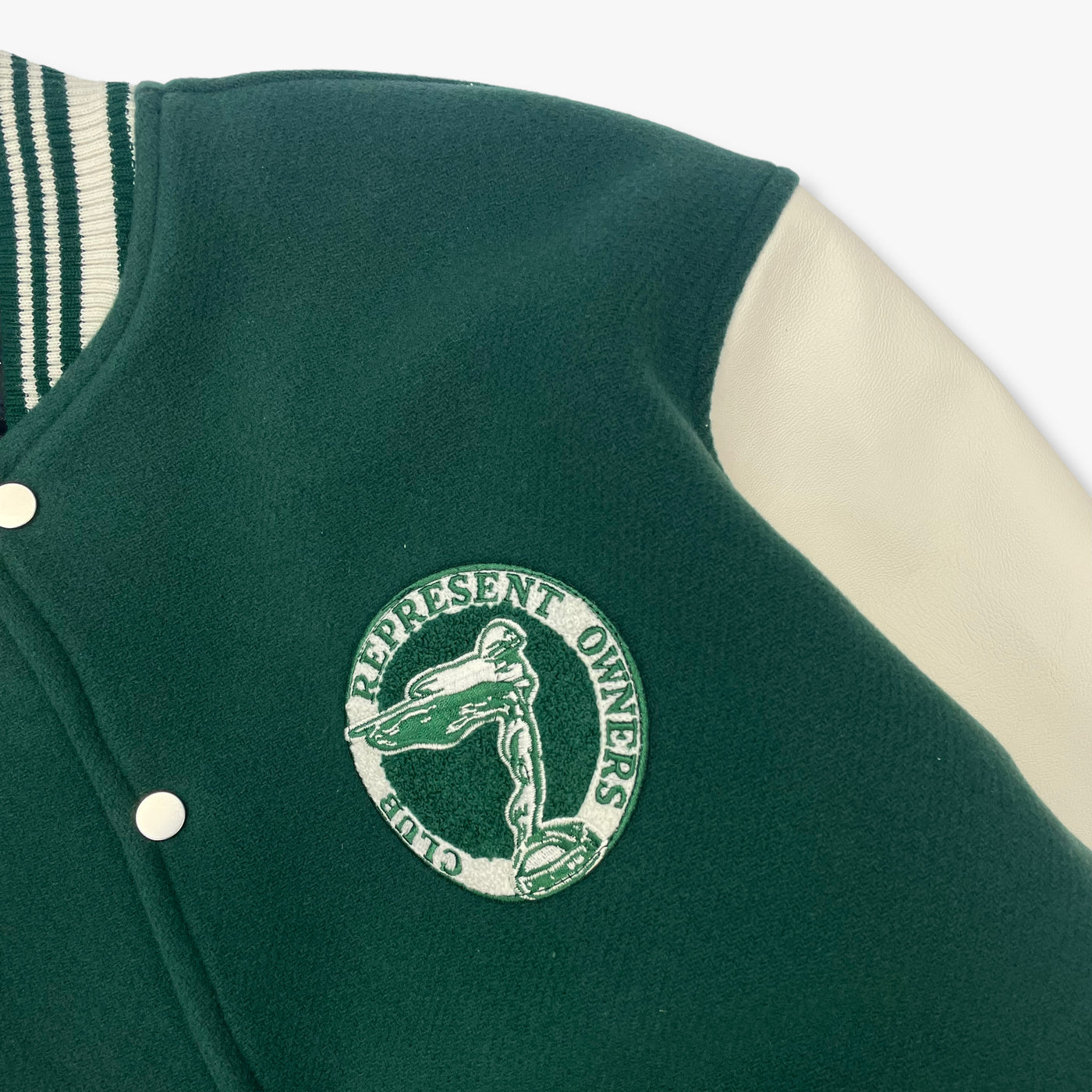 Represent Owners Club Varsity Jacket - Green