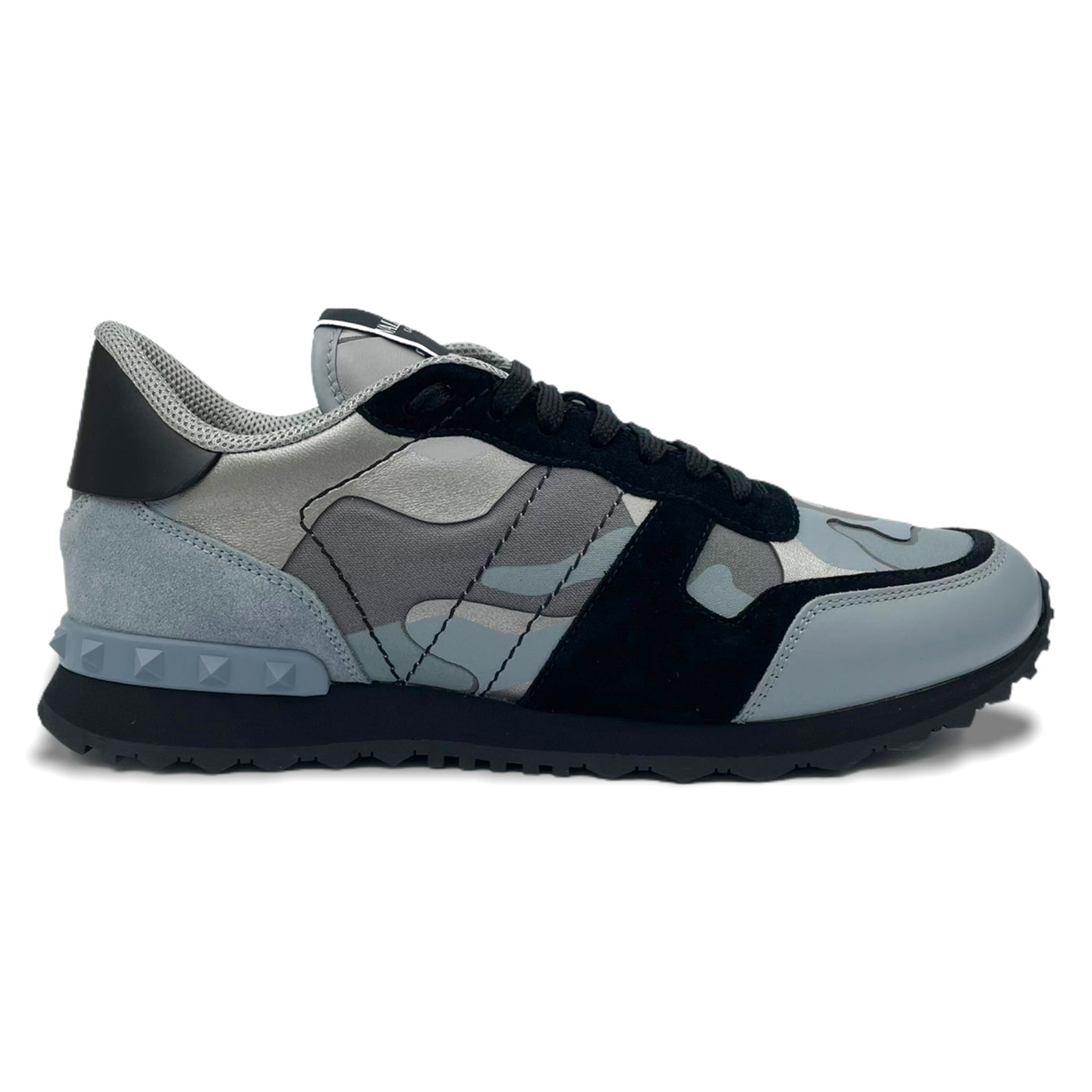 Valentino Camo Rockrunner Sneaker - Alumin Blue